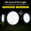 VIVREAL  Solar wall lights Charged by solar energy， 446Led YHM04A, New Year Sale , Top gift picks image 8