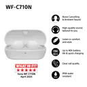 Sony WF-C710N Noise-Cancelling True Wireless Earbuds (White) image 1