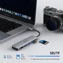 MOKIN Adaptateur USB C vers HDMI, 2 USB 3.0, USB 2.0 et SD/TF image 3