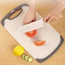  5-Piece Cutting Board Set With Knives Non Slip Surface Dishwasher Safe Beige               image 1