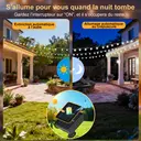 VIVREAL Guirlandes lumineuses solaires avec boules à bulles – 7 m (23 pieds), 50 LED, blanc froid, guirlandes lumineuses solaires étanches pour l’extérieur, décoration du jardin et de la terrasse, décoration festive, PVC-006-01, offre spéciale Nouvel An, cadeaux phares image 6