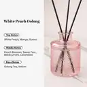 Zooly Embossed Cup Reed Diffuser - Pink Peach Oolong, 100ML, 1 Set image 1