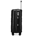 24 Inch Medium Check-in Luggage Hard Shell PC Suitcase with 4 Spinner Wheels, TSA Lock and YKK Zipper, Lightweight Durable Travel Suitcase (Black, 64 cm) image 2