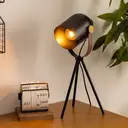 Tripod-Stehlampe, 45 cm hoch, schwarz, Metall image 1