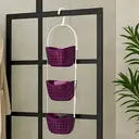 Essentials by Premier 3 Tier Purple Shower Caddy image 0