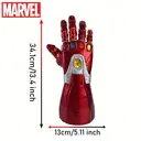 1pc Marvel Iron Man Infinity Gauntlet Piggy Bank Officially Licensed Coin Bank Figurine Money Box Savings Jar Cute Cartoon 3D PVC Stereo Collectible Desktop Organizer Home Decor Waterproof Shatterproof Decorative Gift image 1