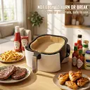 Air Fryer Parchment Paper Liners, Non-Stick Precut Squares for Easy Cleanup, Disposable Basket Inserts, Mess-Free Cooking​
100pcs 23*23*4.5cm image 3