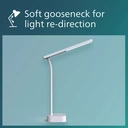 Philips Table Lamp Tilpa LED USB Rechargeable 3 Brightness Settings 18W White image 3