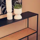 Interiors by Premier Console Table Depok Black/Rattan image 4