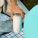 Bottle Bottle Thermal Mug 500 ml To Go - Premium Insulated Stainless Steel Mug, Leak-Proof, BPA-Free, Quick Press Closure, Double Walled, Keeps Drinks Hot & Cold for a Long Time (gray) image 4