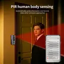 ochama Sonnette Vidéo Intelligente - Caméra de Surveillance Domestique, Œilleton Électronique, Accès à Distance, Étanche et Anti-poussière, Vision Nocturne Ultra-claire, Détection Humaine, Audio Bidirectionnel image 7