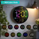 HATITANG PH-10 10" Digital Wall Clock Black image 6