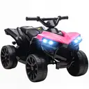 AIYAPLAY 6V Electric Ride on Car, Kids ATV 4 Wheeler with Music and LED Headlights, Indoor Outdoor Toy Car Pink image 0
