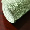 White Label  PP Single-color PlacematGrass Green，Set of 6 Round Braided Placemats Table Mats for Dining Tables Washable Non-Slip Place Mats 15 inch for Home Decoration image 7