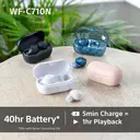 Sony WF-C710N Noise-Cancelling True Wireless Earbuds (Pink) image 6