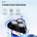 ENCHEN BlackStone 6 Electrical Rotary Shaver for Men 3D Floating Blade With Type-C USB Rechargeable,1pc image 1