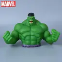 1pc Marvel Green Hulk Money Box Officially Licensed 3D PVC Figurine Piggy Bank Coin Bank Collectible Desktop Organizer Home Decor Waterproof Shatter-Resistant Savings Jar Gift image 4