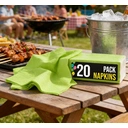 Unique Party Lunch Napkins, Lime Green, 20 Pack image 2