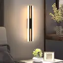 Goeco Indoor LED wall lamp, contemporary style wall light suitable for living rooms, bedrooms and stairwells, 16W, 1800 lumens, 40cm, 3000K warm white light image 2