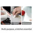 ochama Kitchen Paper Towels, Disposable Lazy Wipes, Oil-Absorbent Thickened Towels, Dual-Use Dishcloths, High GSM Kitchen Rolls, 50 Sheets * 4 Rolls image 8