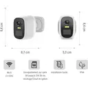 Konyks Camini Air SE Caméra d'extérieur sans fil, Wi-Fi, IP65, batterie 5200 mAh image 3