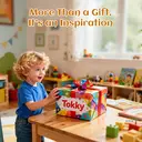 Tokky 32-Piece Magnetic Tiles Portable Tin Box Set Introductory Educational Building Toy Strong Magnetic Adsorption Stable ABS Safe Material Portable CLM02 image 5