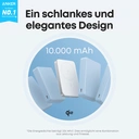 Anker MagGo magnetische Powerbank (10.000 mAh, schlank, weiß) Qi2-zertifiziert, tragbar, 15 W ultraschneller MagSafe-kompatibler Ladegerät, ergonomisches Design, nur für iPhone 17/16/15/14 image 1