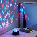 GLOBAL GIZMOS Table Lamp Crystal Starball Multicolour/Black image 0