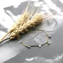 Cubic Zirconia Station Bracelet, 18K PVD Gold Plated Stainless Steel, 4mm Charms image 3