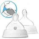 NUK Silicone Teat Medium Hole Size 0-6 Months 2 Pack image 3