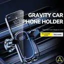 PAVAREAL CH71 Universal Gravity-Based Car Phone Holder Black image 2