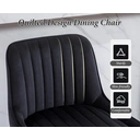 chairus Bar Stools Set of 2 Velvet Counter Chairs with Backrest Breakfast Bar Stools for Kitchen image 3