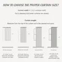 PONY DANCE Blackout Curtain with Eyelet, 1 Panel W132 x L210 cm(W52 x L84 inch), Black image 7