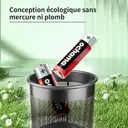 Ochama Piles AAA 10 pièces, Alcalines sans mercure écologiques, Pour tensiomètre/glucomètre/serrure à empreinte digitale/télécommande/balance numérique/jouets 10 pièces image 3