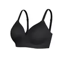 Feelingirl Wireless Small Boobs Push-Up Seamless Comfort Full Coverage Multiple Styles Bra for Women L Black, Couple Gift Perfect Gift image 2