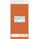 Unique Plastic Table Cover, Orange, 1.37 x 2.74m image 2
