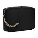 MICHAEL KORS Grand sac à bandoulière Jet Set en cuir saffiano - Noir image 1