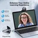 EMEET 4K Webcam with Autofocus, Noise Reduction Mic, Privacy Cover, Plug & Play，E3133 image 2