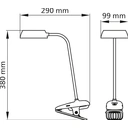 Philips Table Lamp Doughnut Desk Clip USB Rechargeable 3W White image 7
