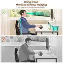 Computer Desk with USB Ports, Power Outlets, LED Strip, Drawers & File Cabinet, Reversible Corner Gaming Desk with Monitor Shelf & Storage for Home Office image 4