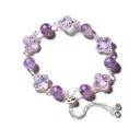 VoxorAI L8 Bracelet en cristal de roche violet naturel artisanal - Violet cristal image 7