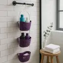 Essentials by Premier 3 Tier Purple Shower Caddy image 3