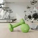 SONGMICSHOME  Haltère de fitnesse, en vinyle, haltères hexagonaux pour entraînement à domicile, fitness, vert image 4