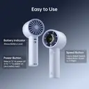 JISULIFE Life10S Ventilateur portable avec affichage numérique - Bleu image 8