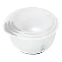 Chef Aid Contain 3 Mixing Bowls, Non-Slip Base, Soft Grip Handle, Microwave and Dishwasher Safe, Compact, Stackable, Ideal for baking and cooking, Off-white, 1.5 Litre, 2 Litre, 2.5 Litre image 0