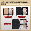 TAILI 6 Pack Cube Vacuum Storage Bags, Medium Size (25x19x11 inch), Vacuum Seal Bags for Clothing, Travel Compression Packing for Clothes, Blankets, Baby Clothes, Travel Essential image 2