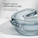 GAONLY Boîte orthodontique compacte pour gouttières et demi-prothèses - Bleu image 4