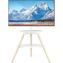 5Rcom TV Floor Stand for 32-65 Inch LED LCD OLED Screen Max VESA 400x400mm Max Load 40kgs White image 0
