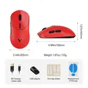 RAPOO VT2 MAX Wireless Gaming Mouse, True 8K Wireless Polling Rate, 53g Lightweight, Up to 750 Hr Battery, Nordic nRF54L15 MCU, 120-Million Optical Switch, 10 Programmable Buttons, Macro Enabled - Red image 7