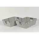 KEVAHOME SET OF 2 COTTON STRAP MEDIUM BASKETS-GREY 13x10x4.5''H image 0
